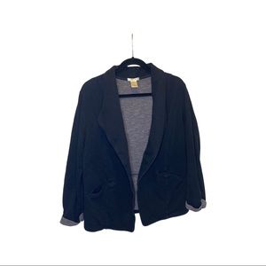 Matty M Asa Knit Blazer Black and gray